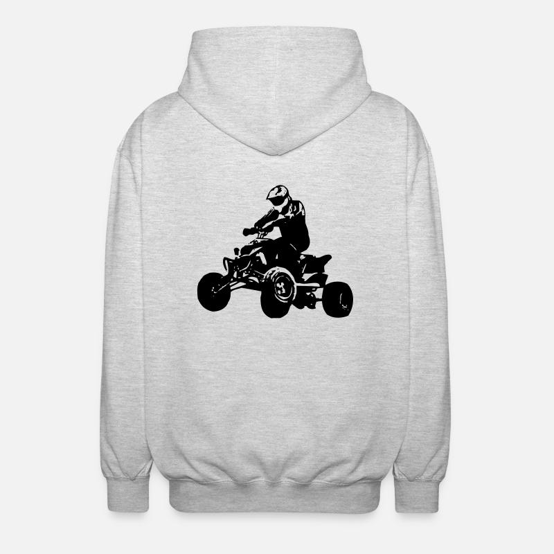 quad2 - Unisex Kapuzenjacke - Hellgrau meliert