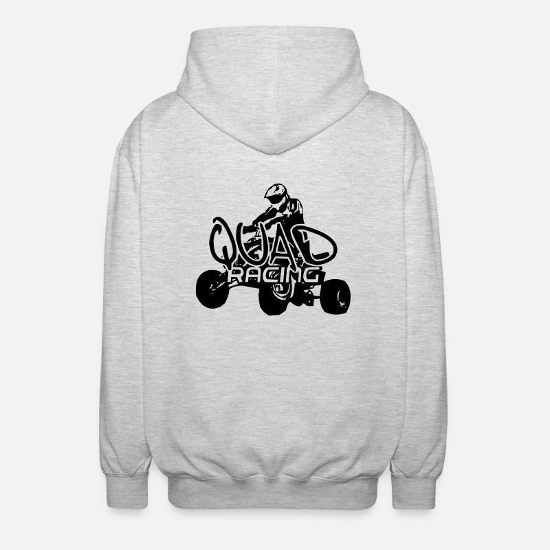 Quad3 - Unisex Hooded Jacket - light heather grey