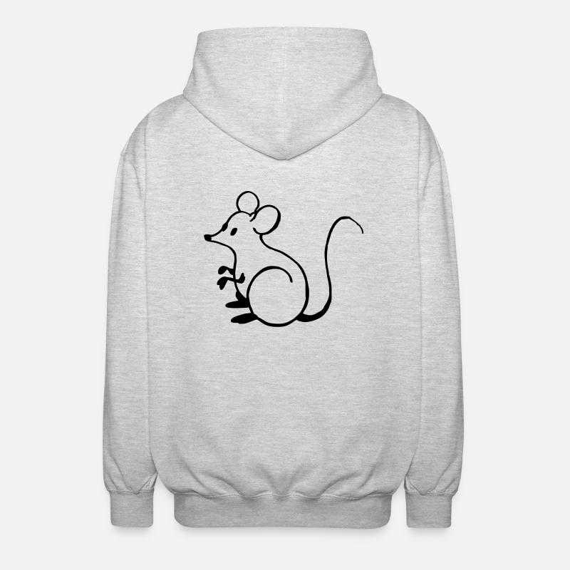 Mice - Unisex Hooded Jacket - light heather grey