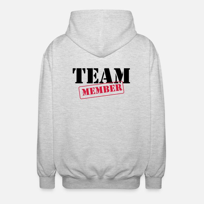 Team Member - Unisex Hooded Jacket - light heather grey