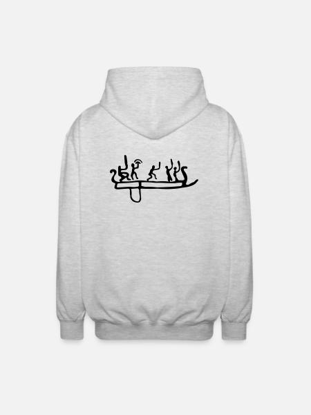 Viking Norge - Unisex Kapuzenjacke - Hellgrau meliert