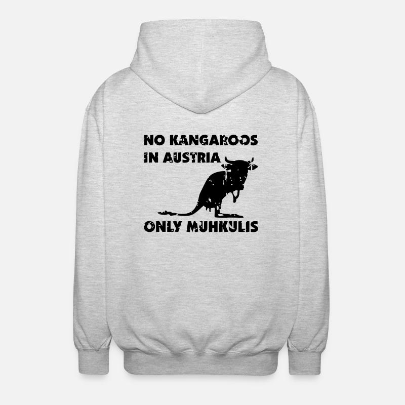 Kangaroo - Unisex Hooded Jacket - light heather grey