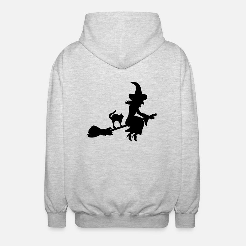 Witch - Unisex Hooded Jacket - light heather grey
