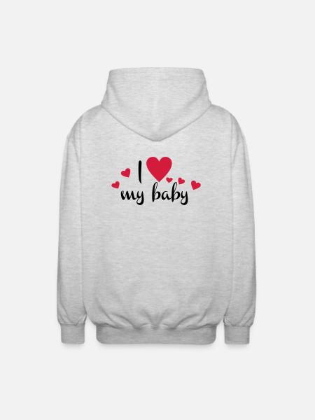 bébé - Veste à capuche unisexe - gris clair chiné