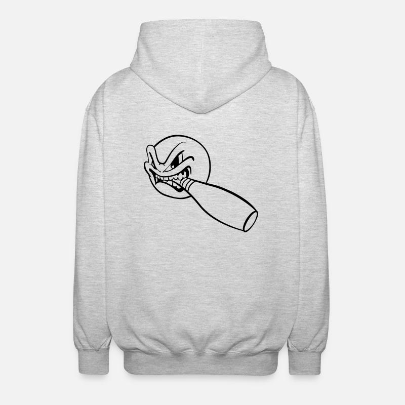 Kegelkugel - Unisex Kapuzenjacke - Hellgrau meliert