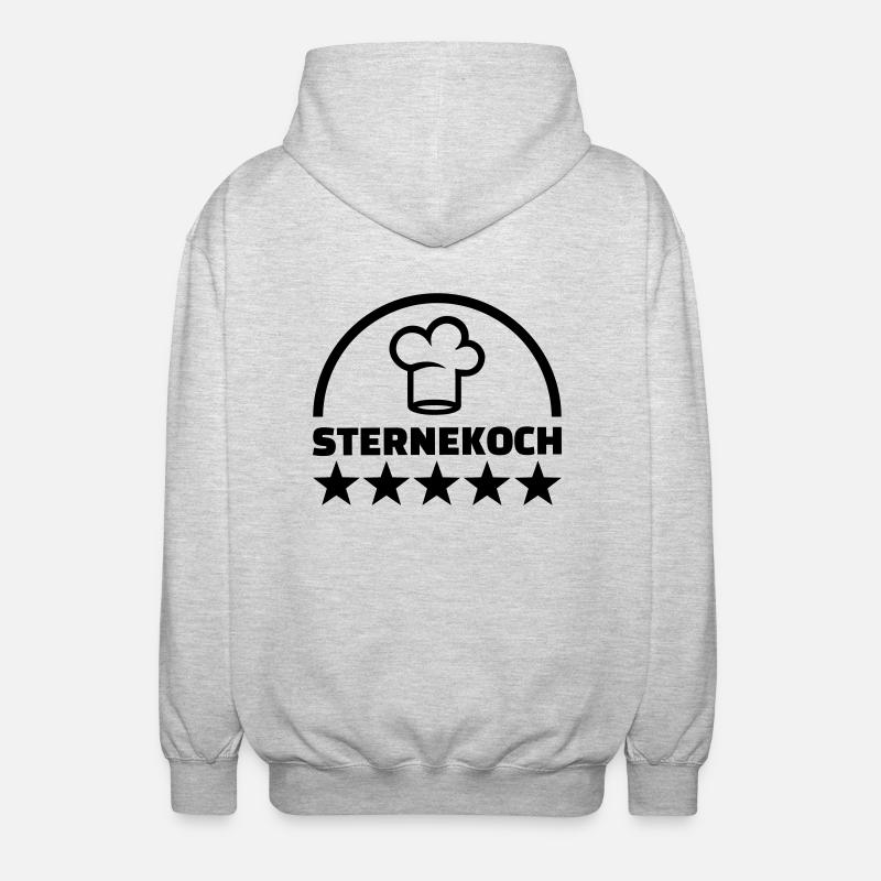 Koch - Unisex Kapuzenjacke - Hellgrau meliert