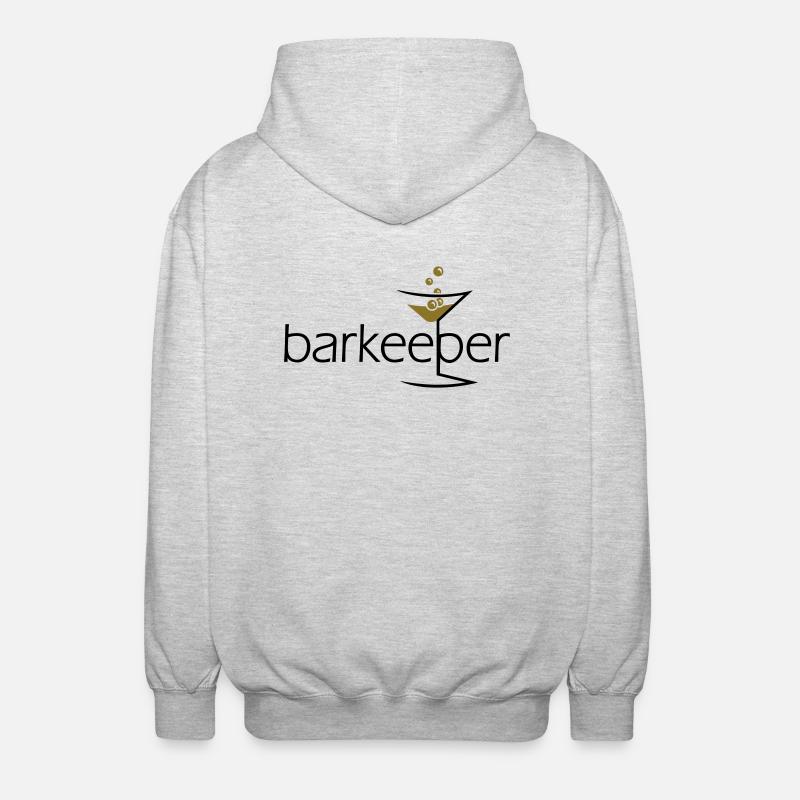 Barkeeper (e, 2c) - Unisex Kapuzenjacke - Hellgrau meliert
