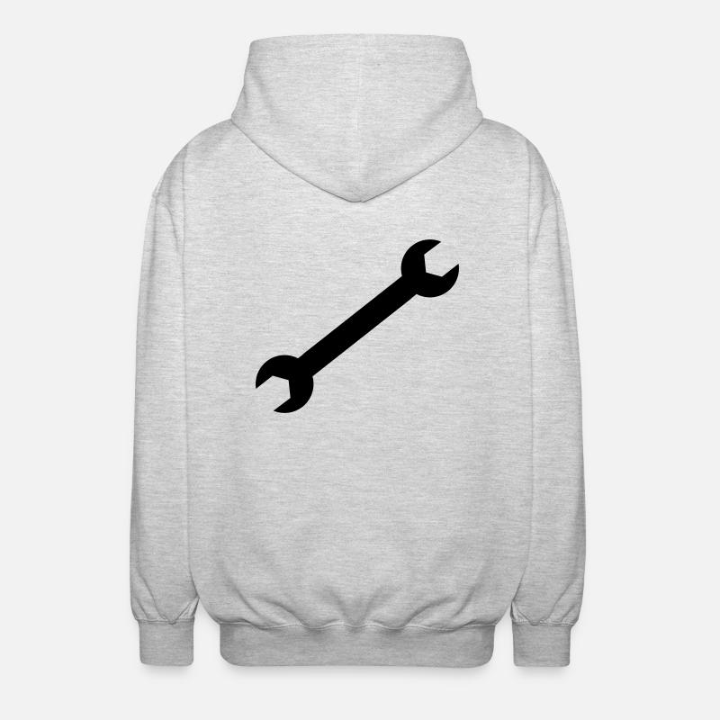 Clé - Veste à capuche unisexe - gris clair chiné