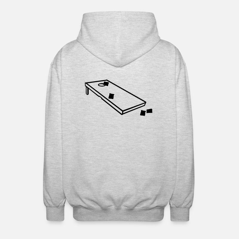 Cornhole - Unisex Kapuzenjacke - Hellgrau meliert