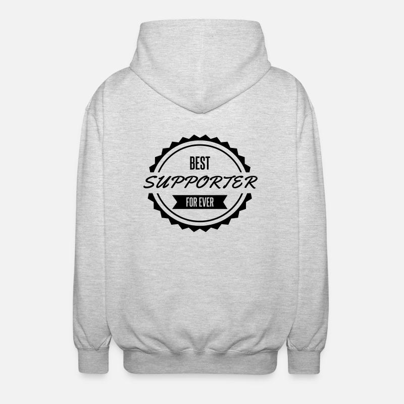 best supporter - Veste à capuche unisexe - gris clair chiné