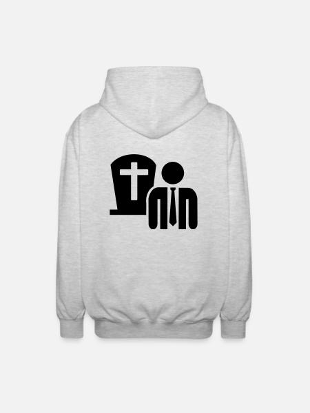 Undertaker - Unisex Hooded Jacket - light heather grey