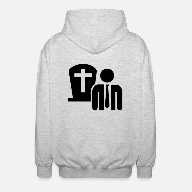 Undertaker - Unisex Hooded Jacket - light heather grey