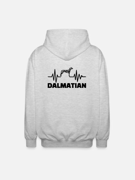 Dalmatien - Veste à capuche unisexe - gris clair chiné