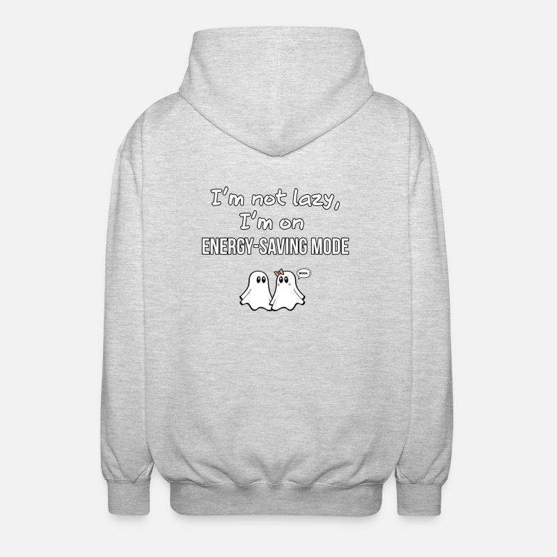 V01 GHOST QUOTES 09 - Unisex Hooded Jacket - light heather grey
