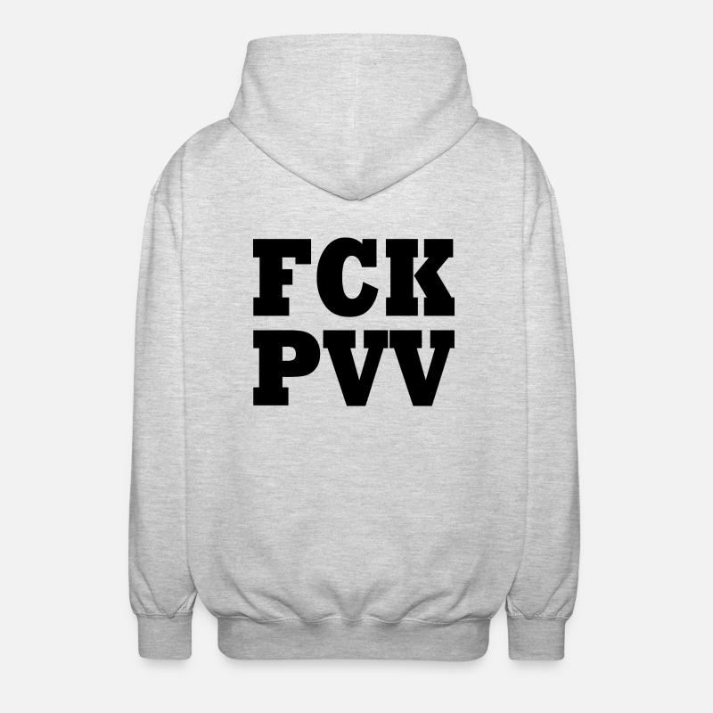 pvv - Veste à capuche unisexe - gris clair chiné