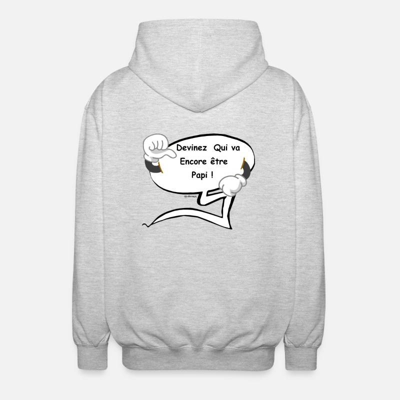 Encore Papi - Veste à capuche unisexe - gris clair chiné