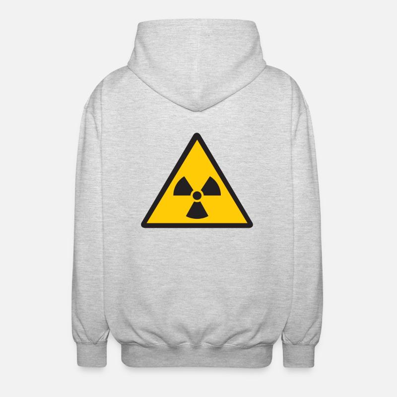 nuklear - Unisex Kapuzenjacke - Hellgrau meliert