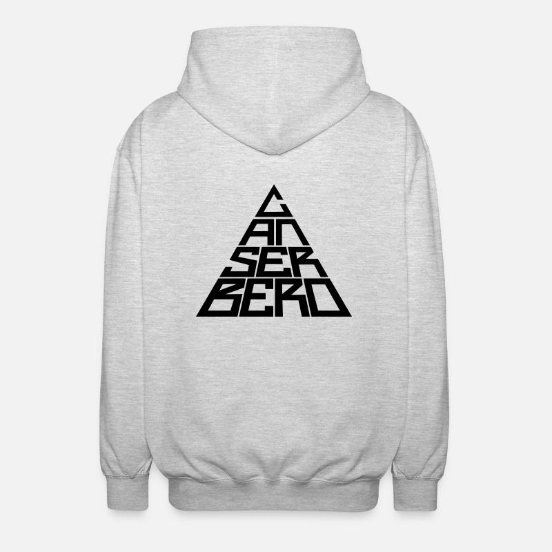 CANSERBERO VECTORIÉ - Veste à capuche unisexe - gris clair chiné