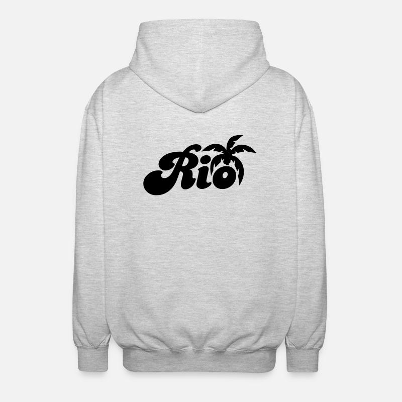 Rio - Veste à capuche unisexe - gris clair chiné