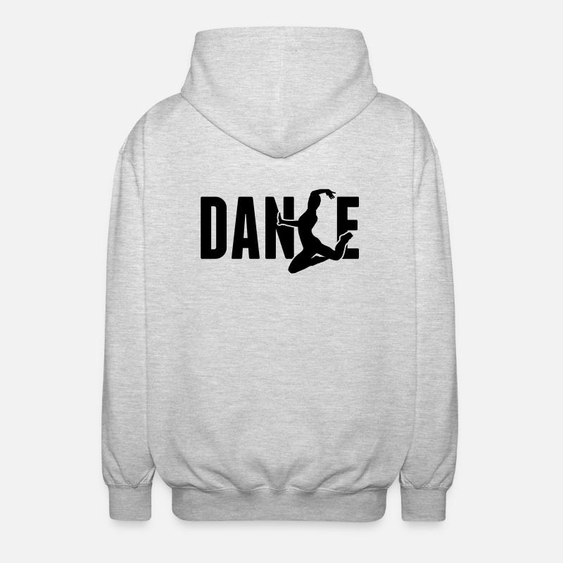 dance - Unisex Kapuzenjacke - Hellgrau meliert