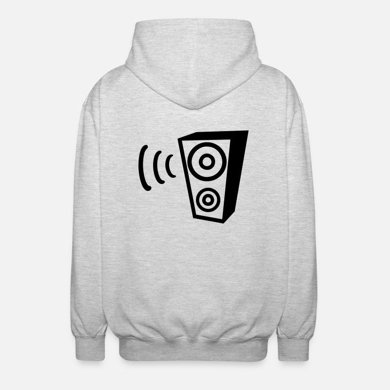 Haut-parleur - Veste à capuche unisexe - gris clair chiné