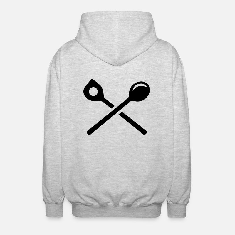 Cuisinier - Veste à capuche unisexe - gris clair chiné