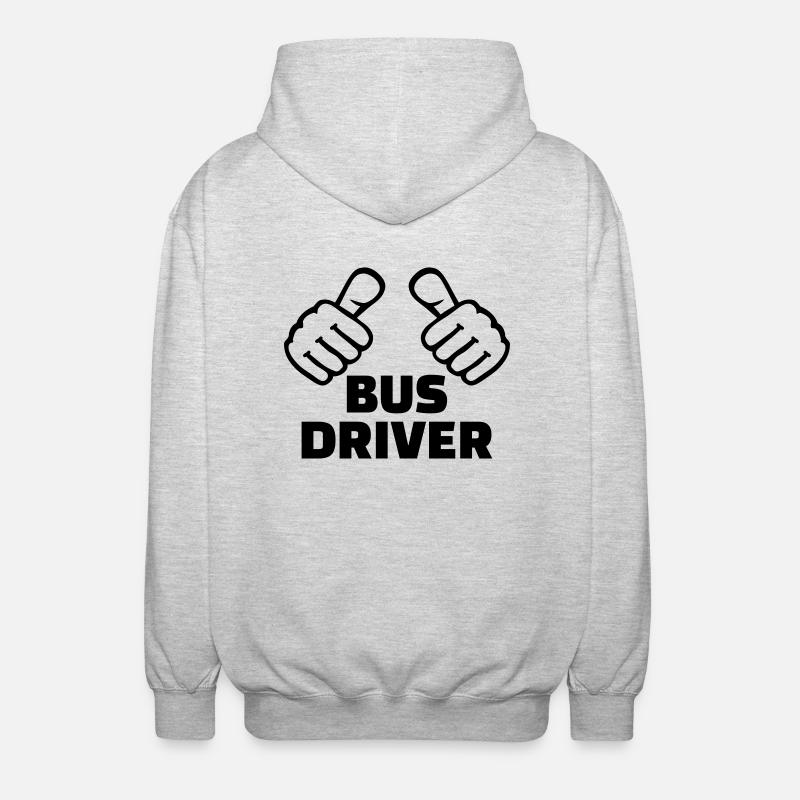 Busfahrer - Unisex Kapuzenjacke - Hellgrau meliert