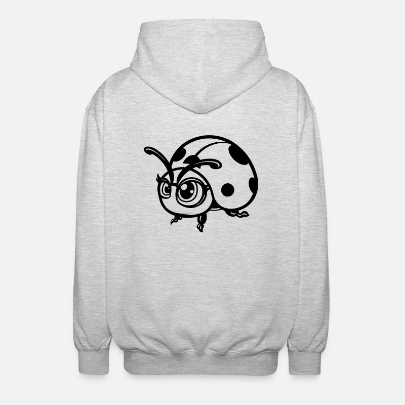 Maikäfer Bande dessinée - Veste à capuche unisexe - gris clair chiné
