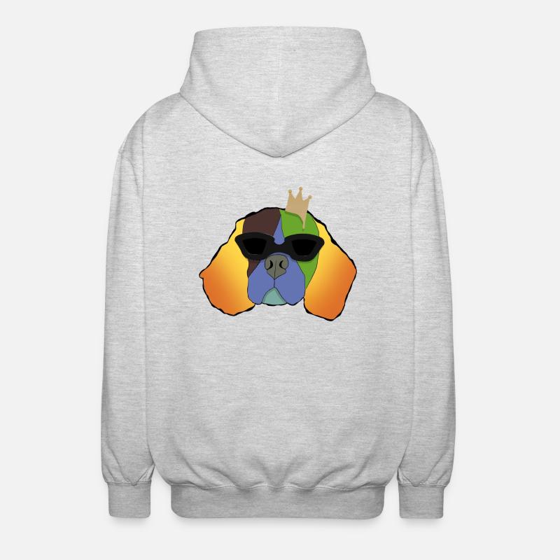 King Einstein - Unisex Kapuzenjacke - Hellgrau meliert