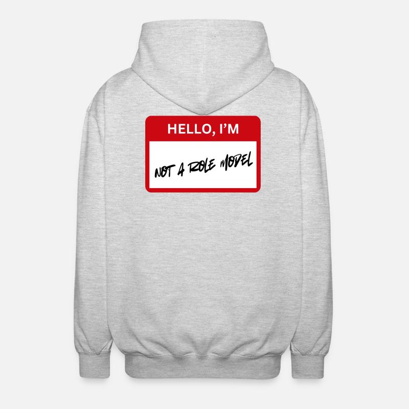 Pas de modèle - Veste à capuche unisexe - gris clair chiné