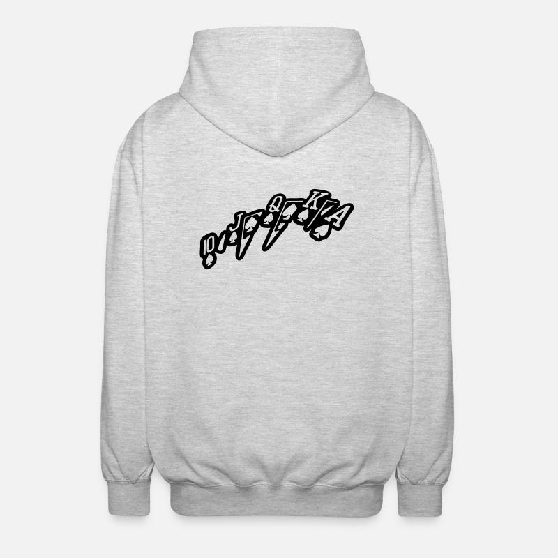 Royal Flush - Unisex Kapuzenjacke - Hellgrau meliert