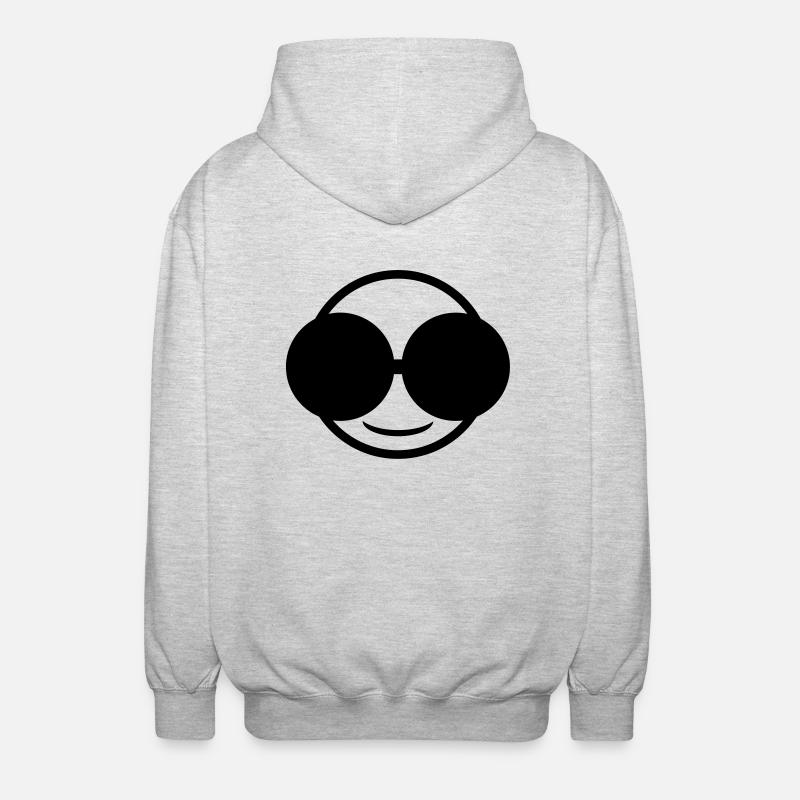 cachée - Veste à capuche unisexe - gris clair chiné