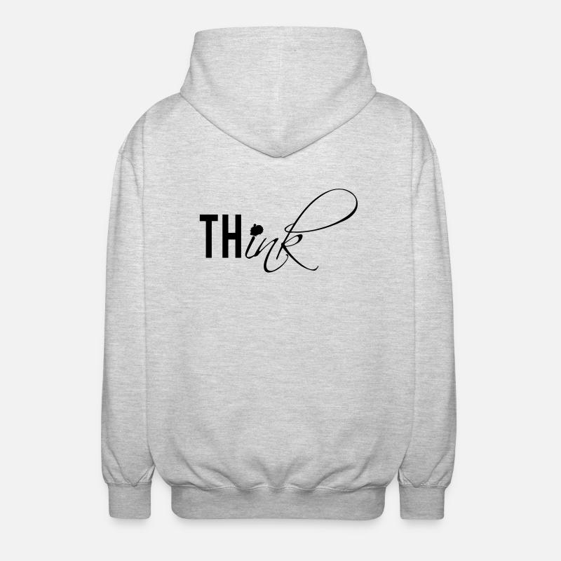 thINK - Unisex Kapuzenjacke - Hellgrau meliert