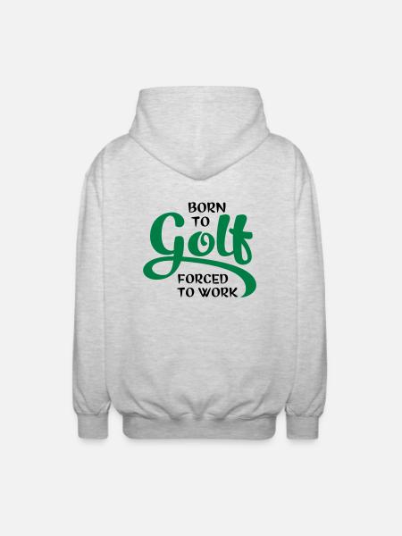 Golf - Unisex Kapuzenjacke - Hellgrau meliert