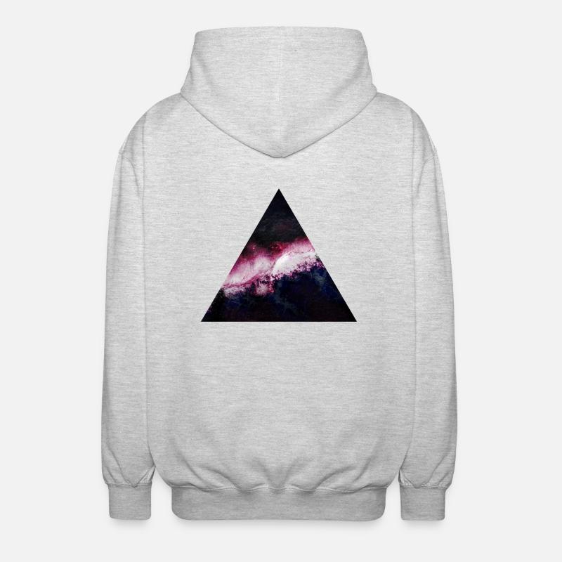 triangle galaxy galaxie du triangle - Veste à capuche unisexe - gris clair chiné