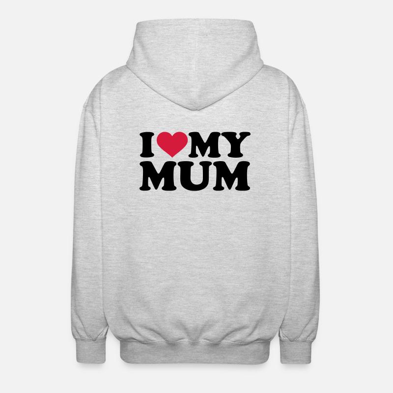 Mama - Unisex Kapuzenjacke - Hellgrau meliert