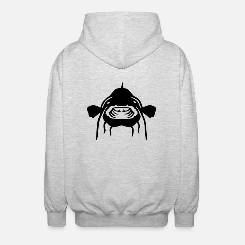 Silure - Veste à capuche unisexe - gris clair chiné