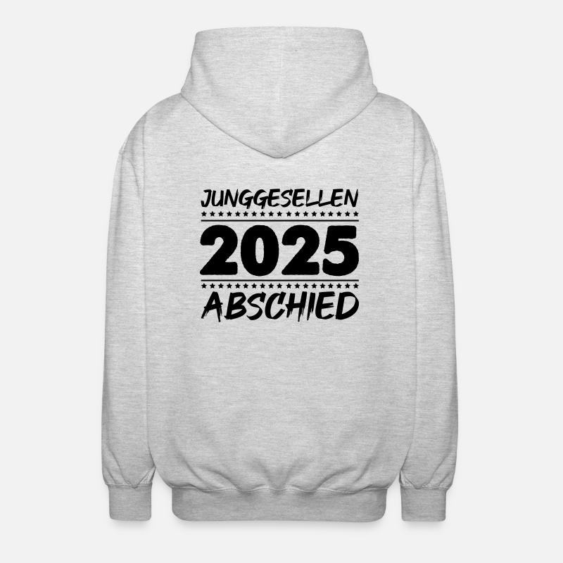 Bachelor party 2025 - Unisex Hooded Jacket - light heather grey