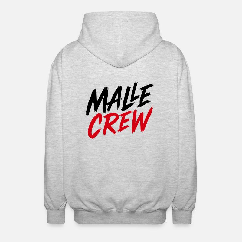 Malle Crew Mallorca - Unisex Hooded Jacket - light heather grey