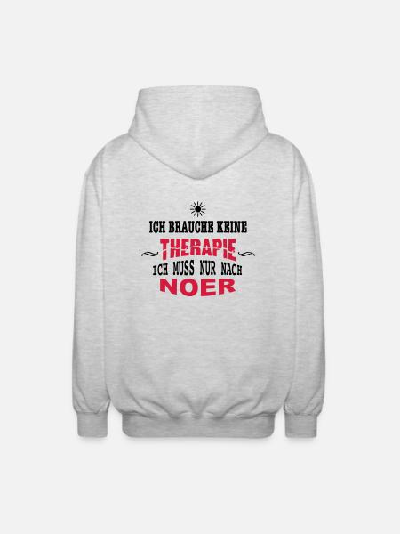 NOER THERAPIE ..... - Unisex Kapuzenjacke - Hellgrau meliert