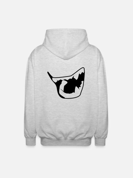 vampire - Unisex Hooded Jacket - light heather grey