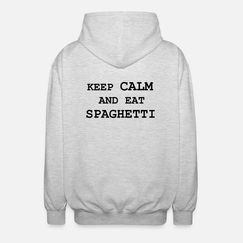 Spaghetti - Unisex Kapuzenjacke - Hellgrau meliert