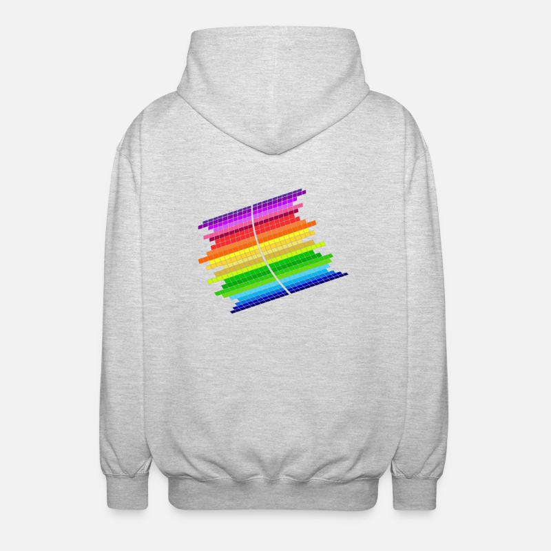 RainBow Equalizer - Veste à capuche unisexe - gris clair chiné