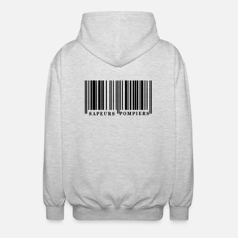 Code Barre SP1 - Veste à capuche unisexe - gris clair chiné