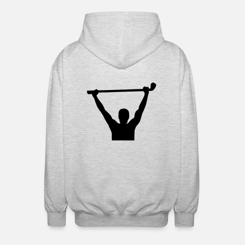 Golf - Veste à capuche unisexe - gris clair chiné