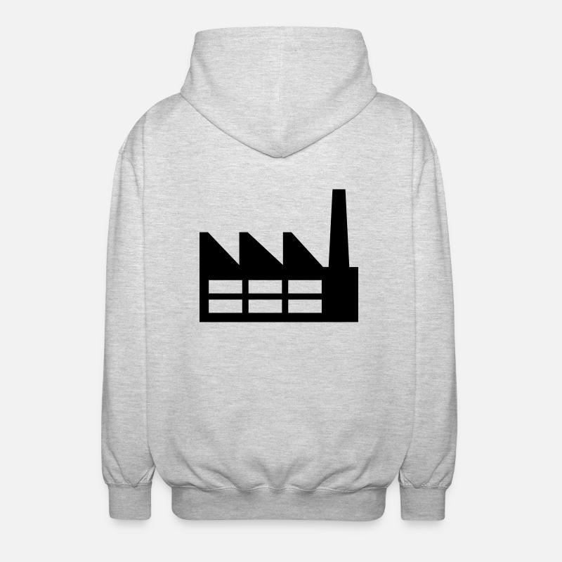 Fabrique - Veste à capuche unisexe - gris clair chiné