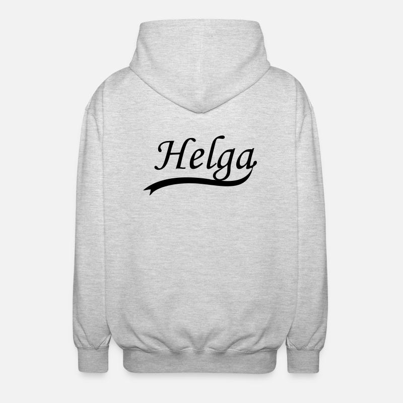 (helga) - Unisex Kapuzenjacke - Hellgrau meliert