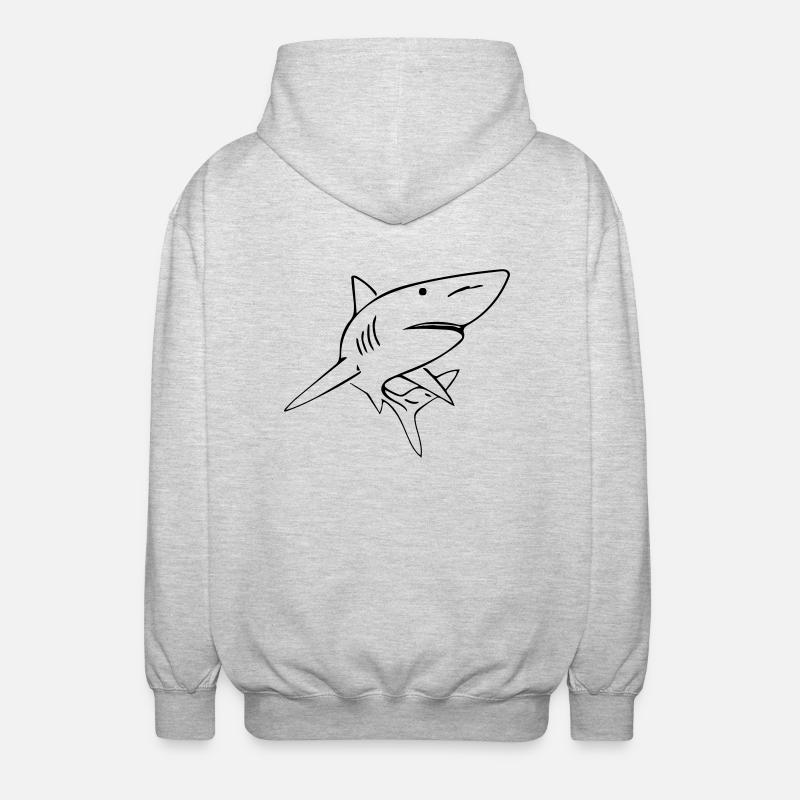 Hai - Vector Design - Veste à capuche unisexe - gris clair chiné