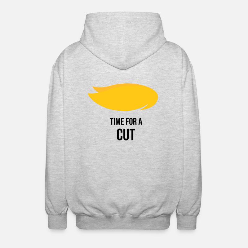 Time for a cut - Unisex Kapuzenjacke - Hellgrau meliert