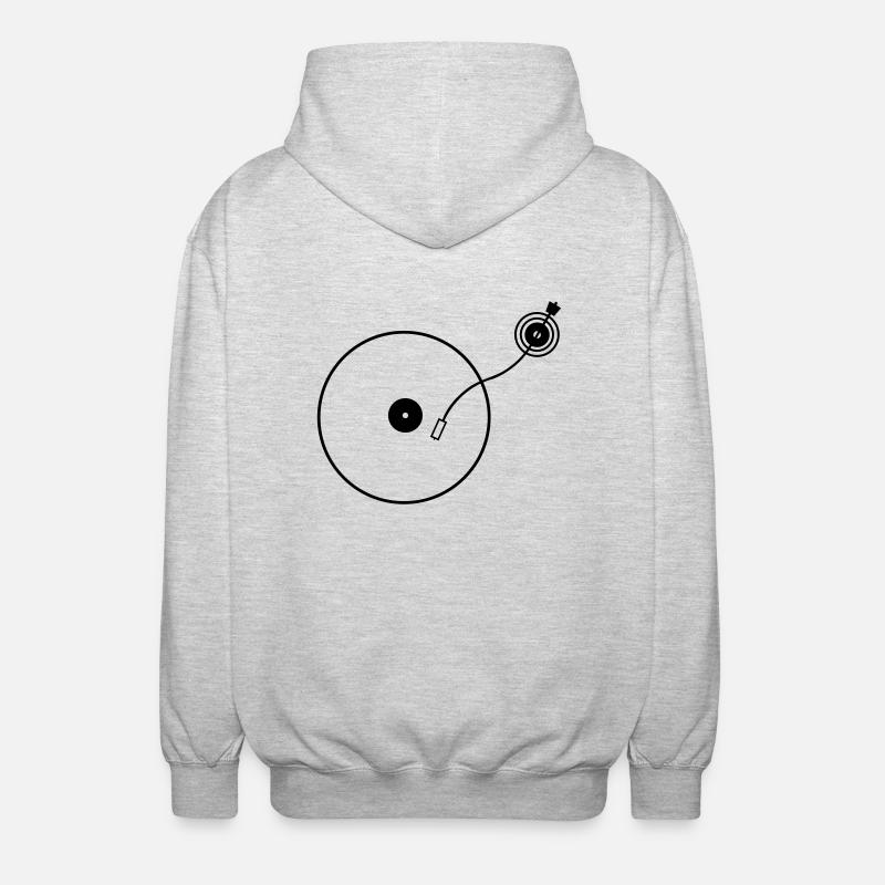 turntable - Veste à capuche unisexe - gris clair chiné